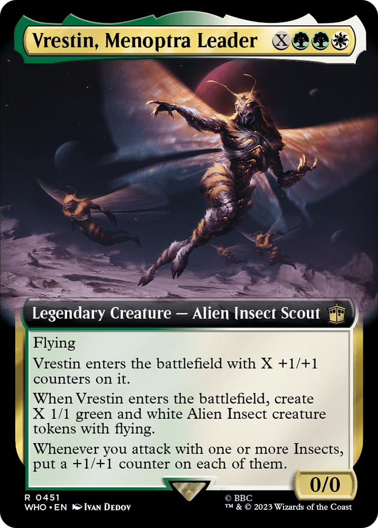 Vrestin, Menoptra Leader (Extended Art) [Doctor Who] | Gear Gaming Bentonville