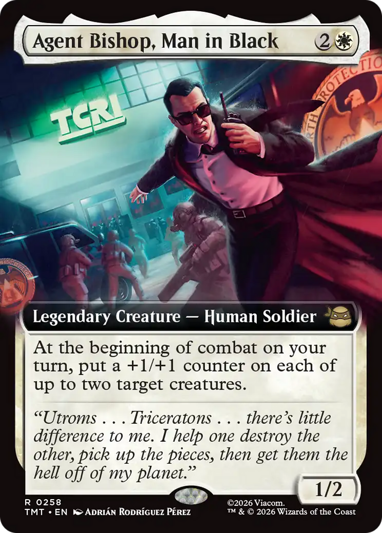 Agent Bishop, Man in Black (Extended Art) [Teenage Mutant Ninja Turtles] | Gear Gaming Bentonville