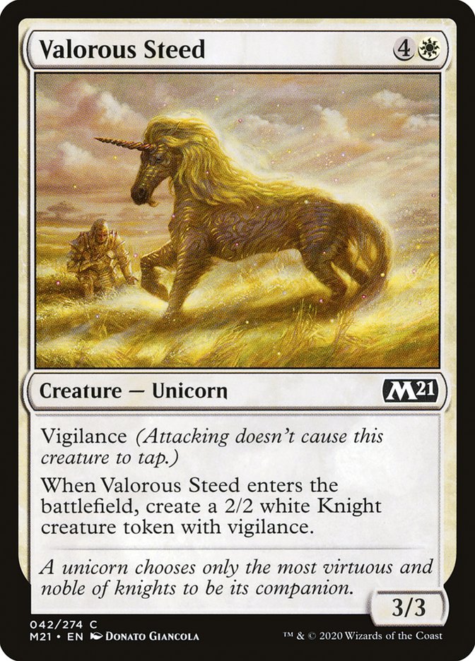 Valorous Steed [Core Set 2021] | Gear Gaming Bentonville