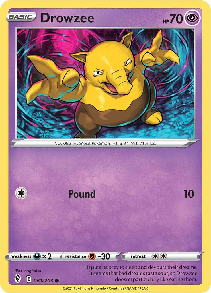 Drowzee (061/203) [Sword & Shield: Evolving Skies] | Gear Gaming Bentonville