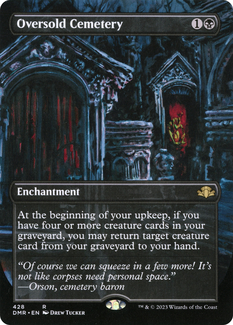 Oversold Cemetery (Borderless Alternate Art) [Dominaria Remastered] | Gear Gaming Bentonville
