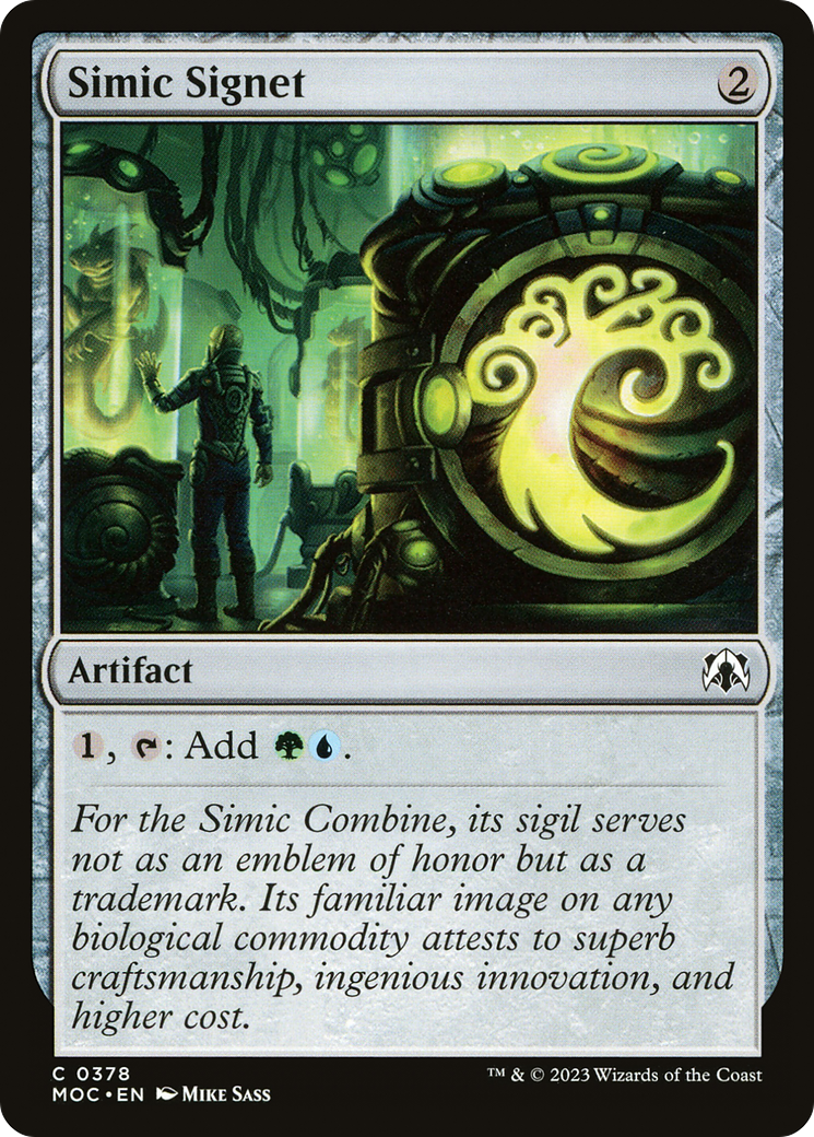 Simic Signet [March of the Machine Commander] | Gear Gaming Bentonville