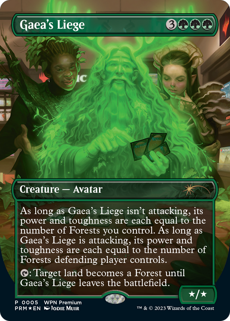 Gaea's Liege (Borderless) [Wizards Play Network 2024] | Gear Gaming Bentonville