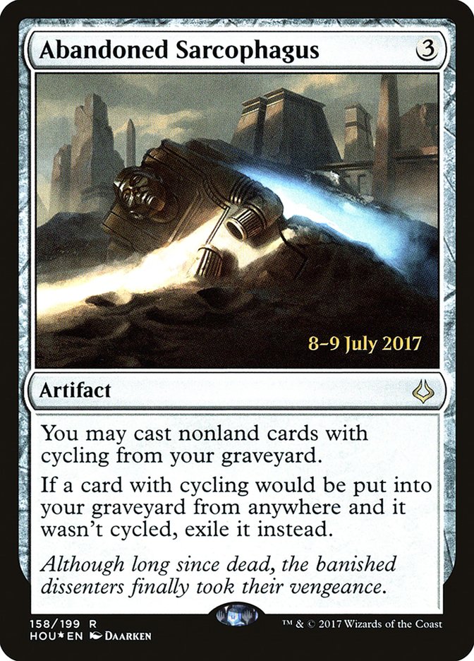 Abandoned Sarcophagus [Hour of Devastation Prerelease Promos] | Gear Gaming Bentonville