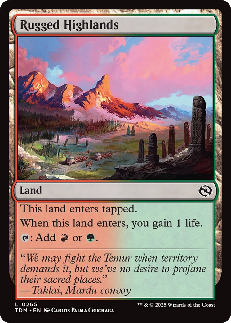 Rugged Highlands [Tarkir: Dragonstorm] | Gear Gaming Bentonville