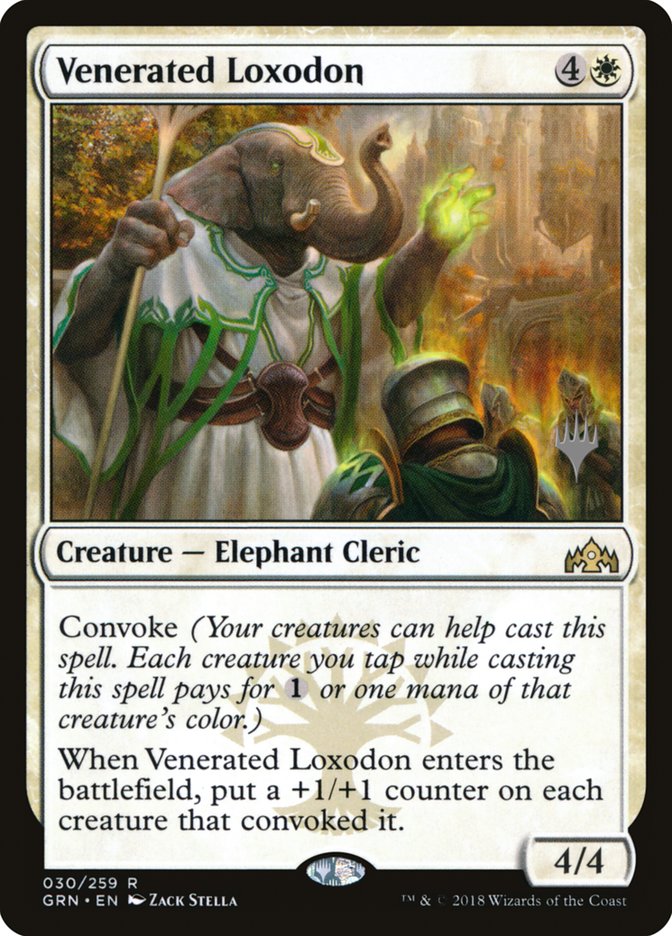 Venerated Loxodon (Promo Pack) [Guilds of Ravnica Promos] | Gear Gaming Bentonville