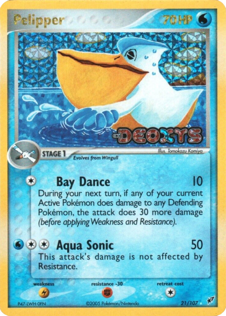 Pelipper (21/107) (Stamped) [EX: Deoxys] | Gear Gaming Bentonville
