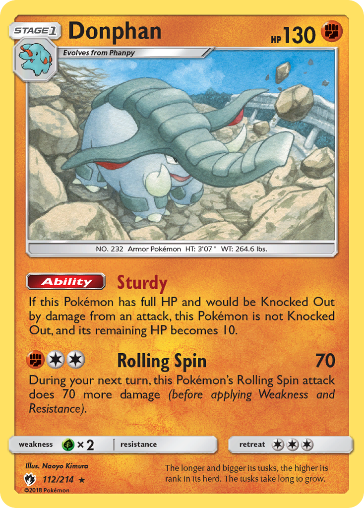 Donphan (112/214) [Sun & Moon: Lost Thunder] | Gear Gaming Bentonville