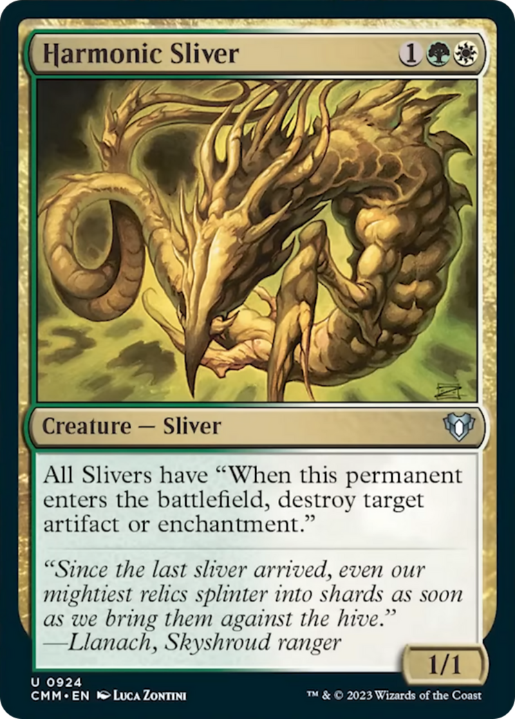 Harmonic Sliver [Commander Masters] | Gear Gaming Bentonville