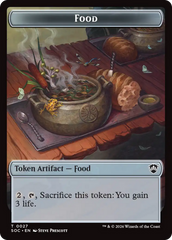 Elemental (0020) // Food Double-Sided Token [Secrets of Strixhaven Commander Tokens] | Gear Gaming Bentonville