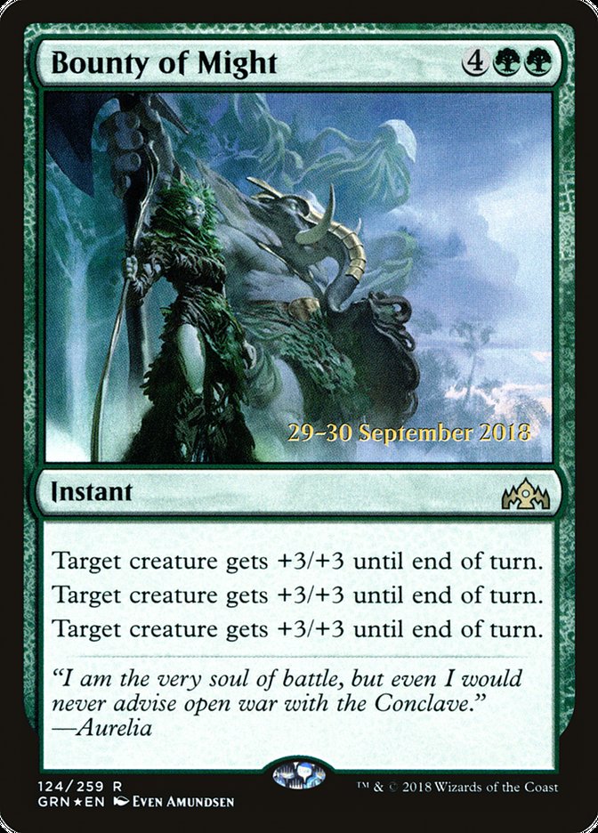 Bounty of Might [Guilds of Ravnica Prerelease Promos] | Gear Gaming Bentonville