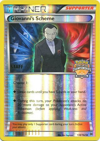 Giovanni's Scheme (138/162) (Championship Promo Staff) [XY: BREAKthrough] | Gear Gaming Bentonville