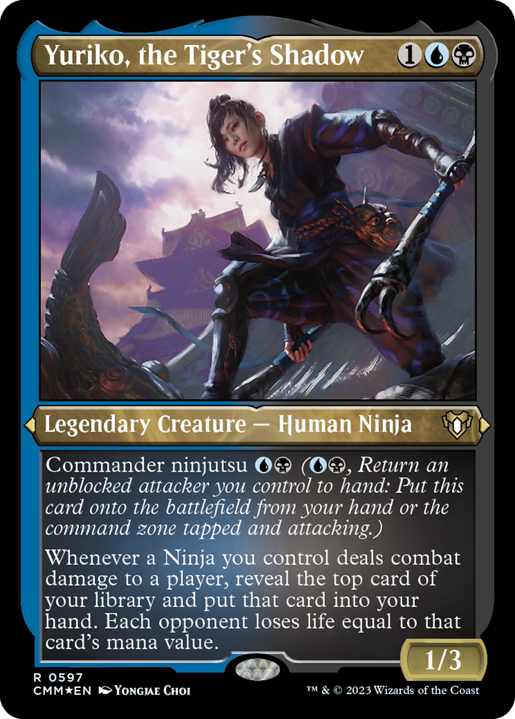 Yuriko, the Tiger's Shadow (Foil Etched) [Commander Masters] | Gear Gaming Bentonville