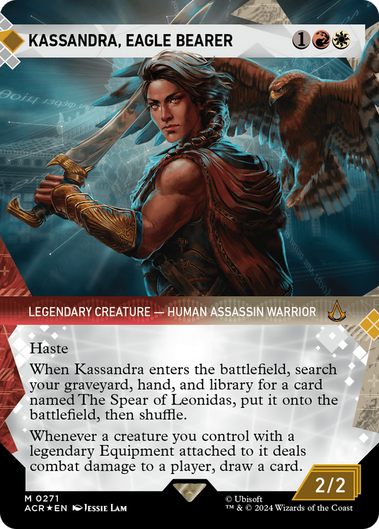 Kassandra, Eagle Bearer (Showcase) (Textured Foil) [Assassin's Creed] | Gear Gaming Bentonville