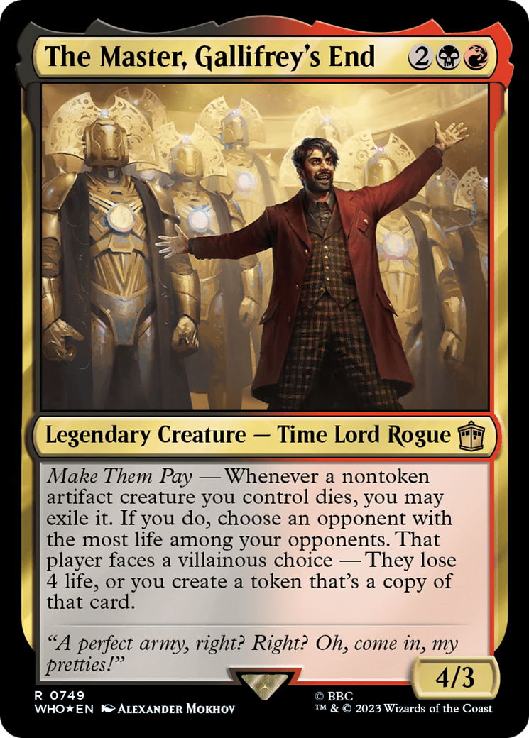 The Master, Gallifrey's End (Surge Foil) [Doctor Who] | Gear Gaming Bentonville
