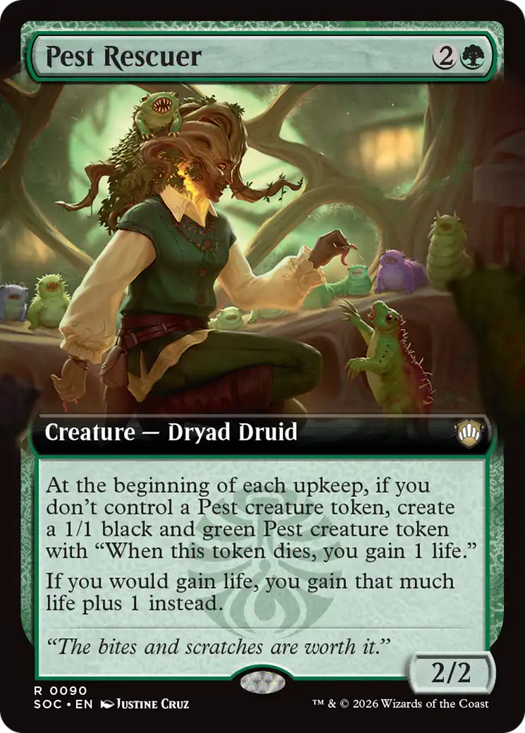 Pest Rescuer (Extended Art) [Secrets of Strixhaven Commander] | Gear Gaming Bentonville