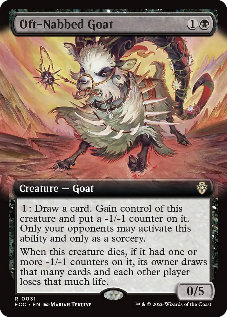 Oft-Nabbed Goat (Extended Art) [Lorwyn Eclipsed Commander] | Gear Gaming Bentonville