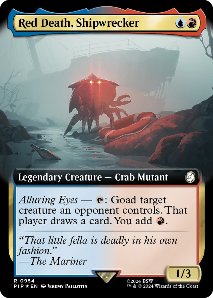 Red Death, Shipwrecker (Extended Art) (Surge Foil) [Fallout] | Gear Gaming Bentonville