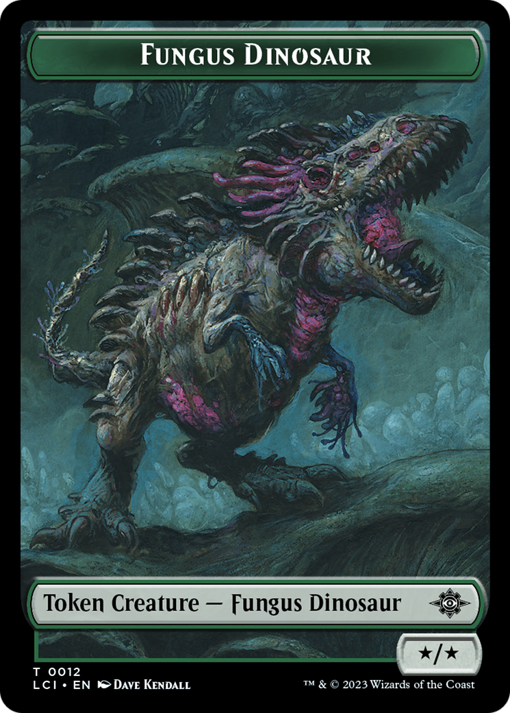 Fungus Dinosaur // Spirit Double-Sided Token [The Lost Caverns of Ixalan Tokens] | Gear Gaming Bentonville