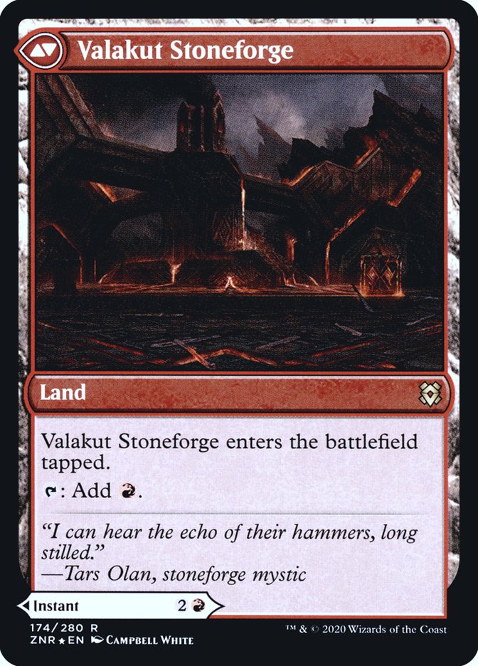 Valakut Awakening // Valakut Stoneforge [Zendikar Rising Prerelease Promos] | Gear Gaming Bentonville