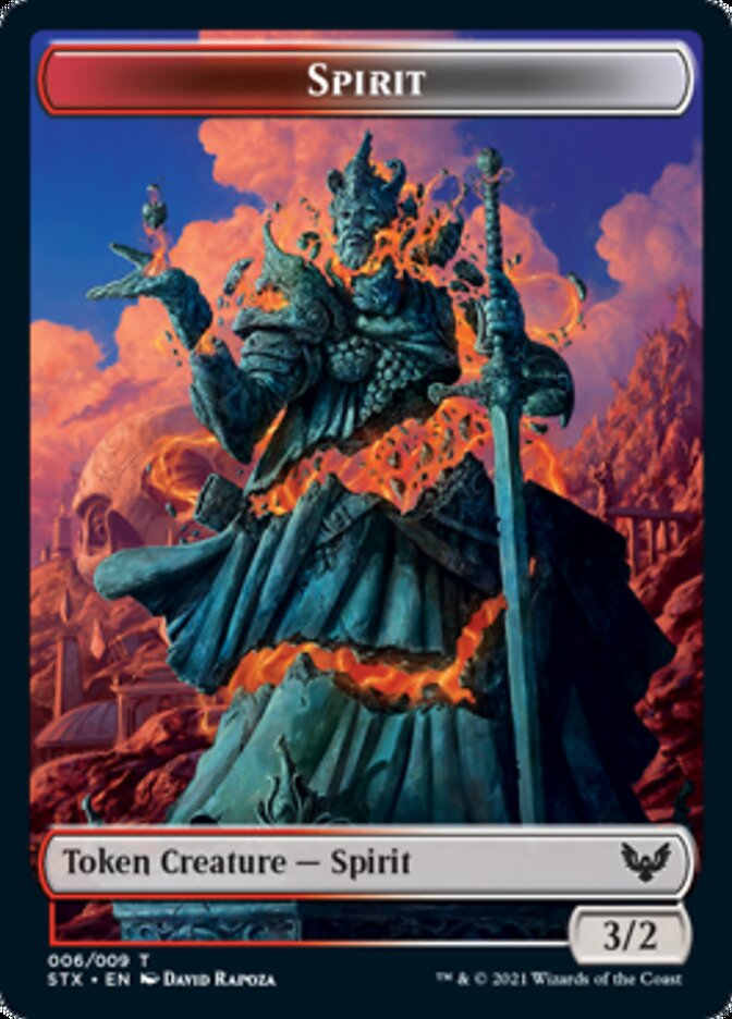 Inkling // Spirit Double-Sided Token [Strixhaven: School of Mages Tokens] | Gear Gaming Bentonville