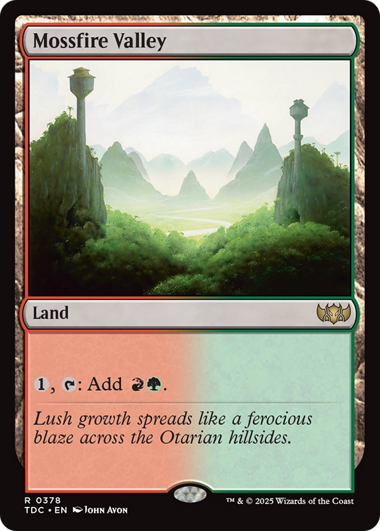 Mossfire Valley [Tarkir: Dragonstorm Commander] | Gear Gaming Bentonville
