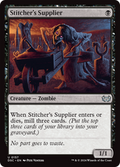 Stitcher's Supplier [Duskmourn: House of Horror Commander] | Gear Gaming Bentonville