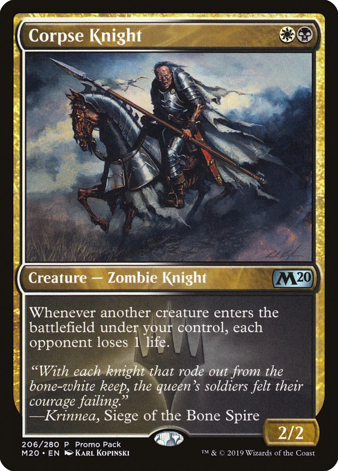 Corpse Knight (Promo Pack) [Core Set 2020 Promos] | Gear Gaming Bentonville