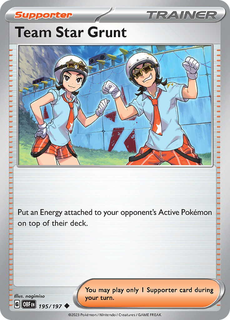 Team Star Grunt (195/197) [Scarlet & Violet: Obsidian Flames] | Gear Gaming Bentonville