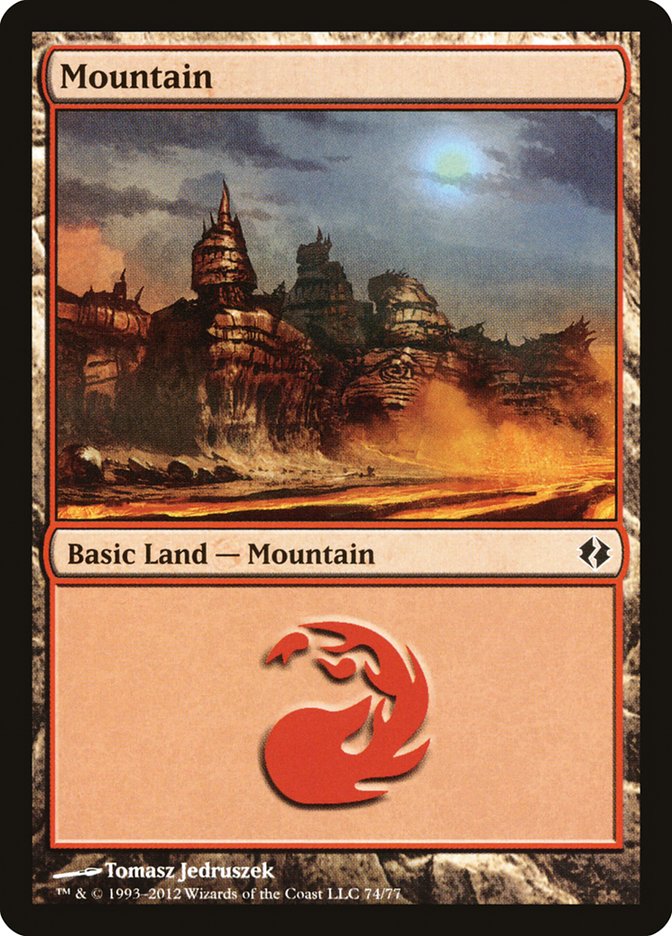 Mountain (74) [Duel Decks: Venser vs. Koth] | Gear Gaming Bentonville