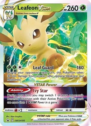 Leafeon VSTAR (SWSH195) (Jumbo Card) [Sword & Shield: Black Star Promos] | Gear Gaming Bentonville