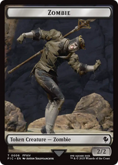 Moogle // Zombie Double-Sided Token (Surge Foil) [FINAL FANTASY Commander Tokens] | Gear Gaming Bentonville