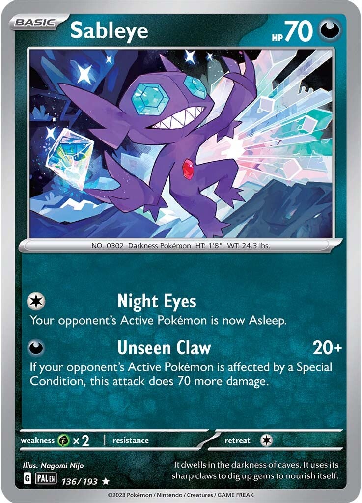 Sableye (136/193) [Scarlet & Violet: Paldea Evolved] | Gear Gaming Bentonville