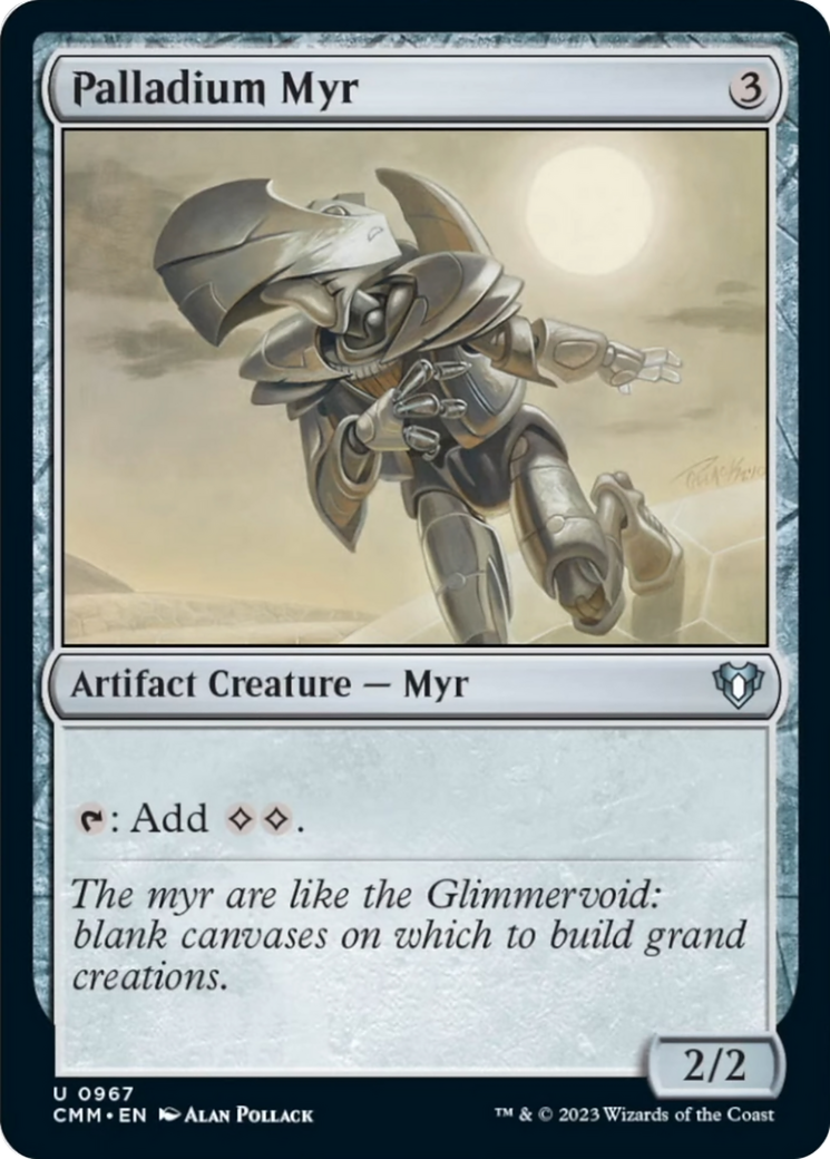 Palladium Myr [Commander Masters] | Gear Gaming Bentonville