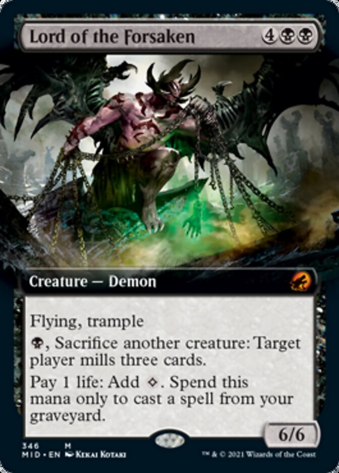 Lord of the Forsaken (Extended Art) [Innistrad: Midnight Hunt] | Gear Gaming Bentonville