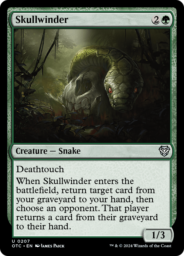 Skullwinder [Outlaws of Thunder Junction Commander] | Gear Gaming Bentonville