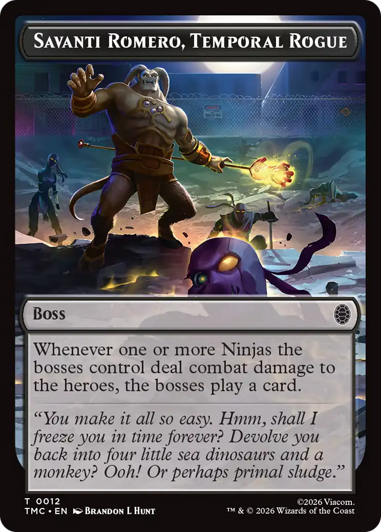 Savanti Romero, Temporal Rogue [Teenage Mutant Ninja Turtles Commander Tokens] | Gear Gaming Bentonville