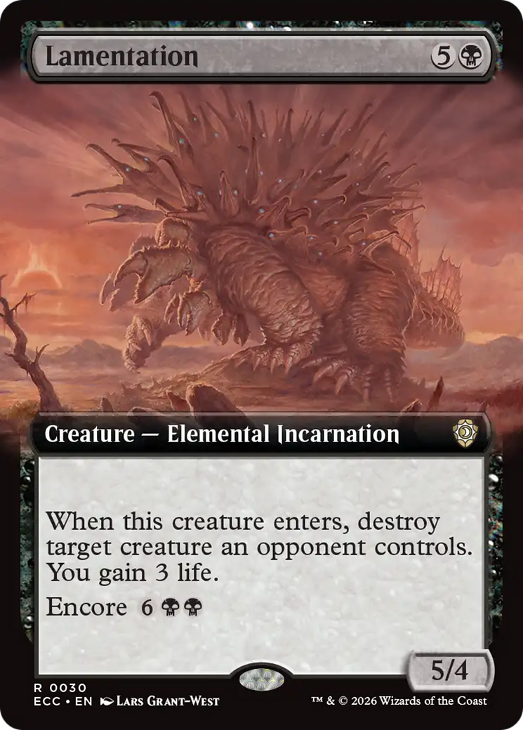 Lamentation (Extended Art) [Lorwyn Eclipsed Commander] | Gear Gaming Bentonville