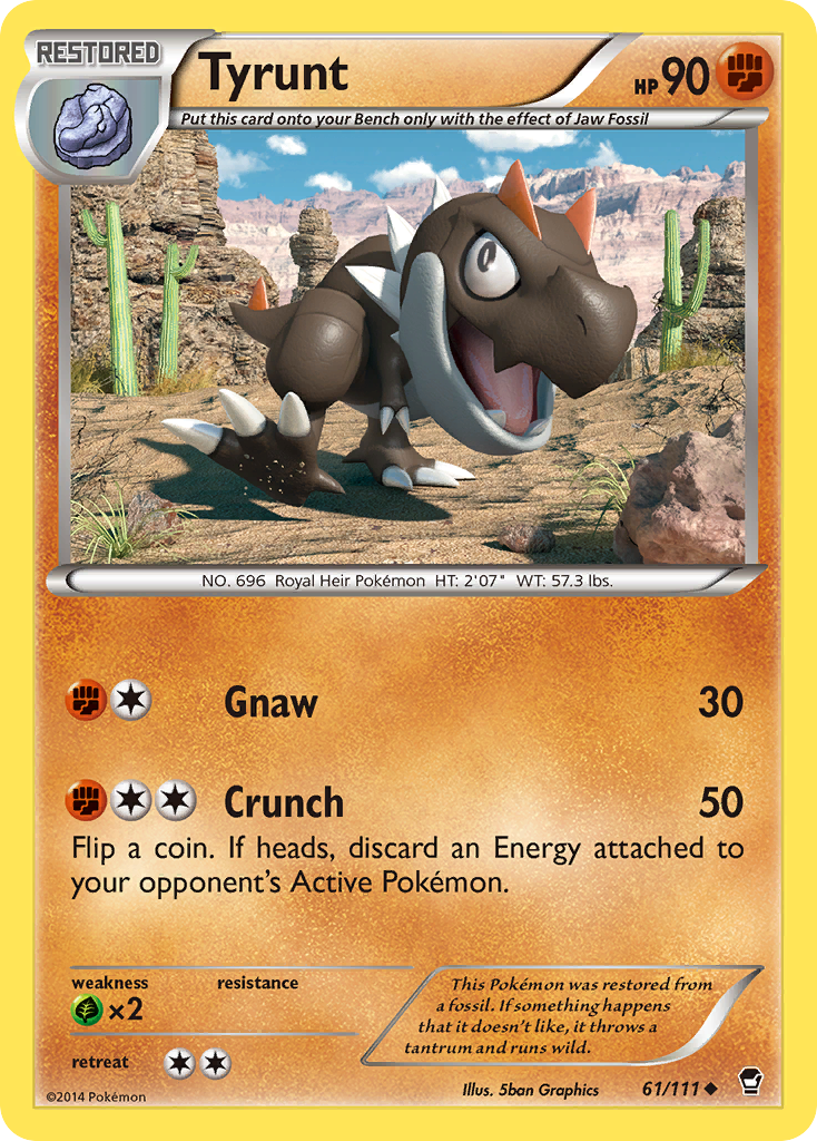 Tyrunt (61/111) [XY: Furious Fists] | Gear Gaming Bentonville