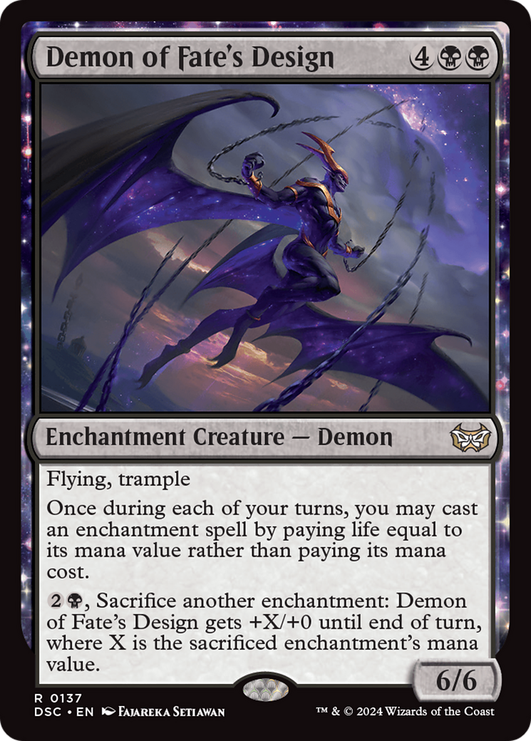 Demon of Fate's Design [Duskmourn: House of Horror Commander] | Gear Gaming Bentonville