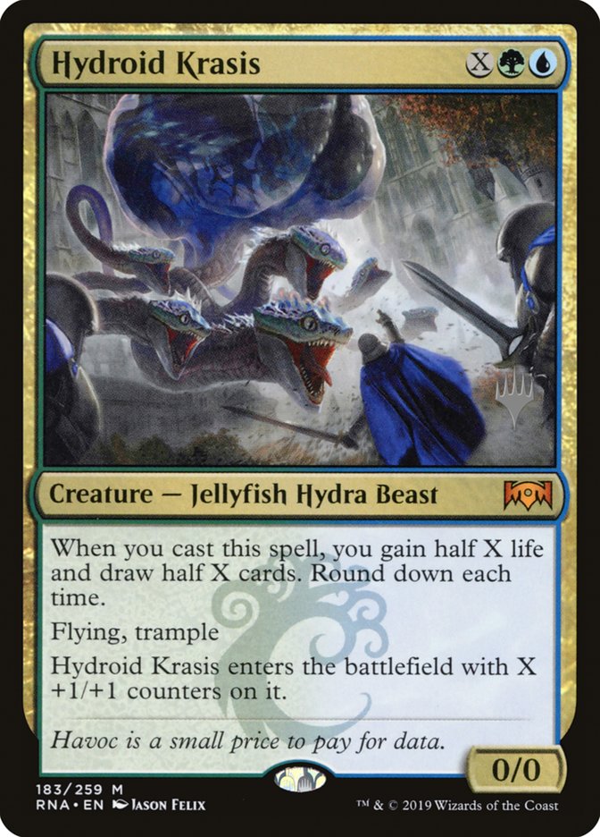Hydroid Krasis (Promo Pack) [Ravnica Allegiance Promos] | Gear Gaming Bentonville