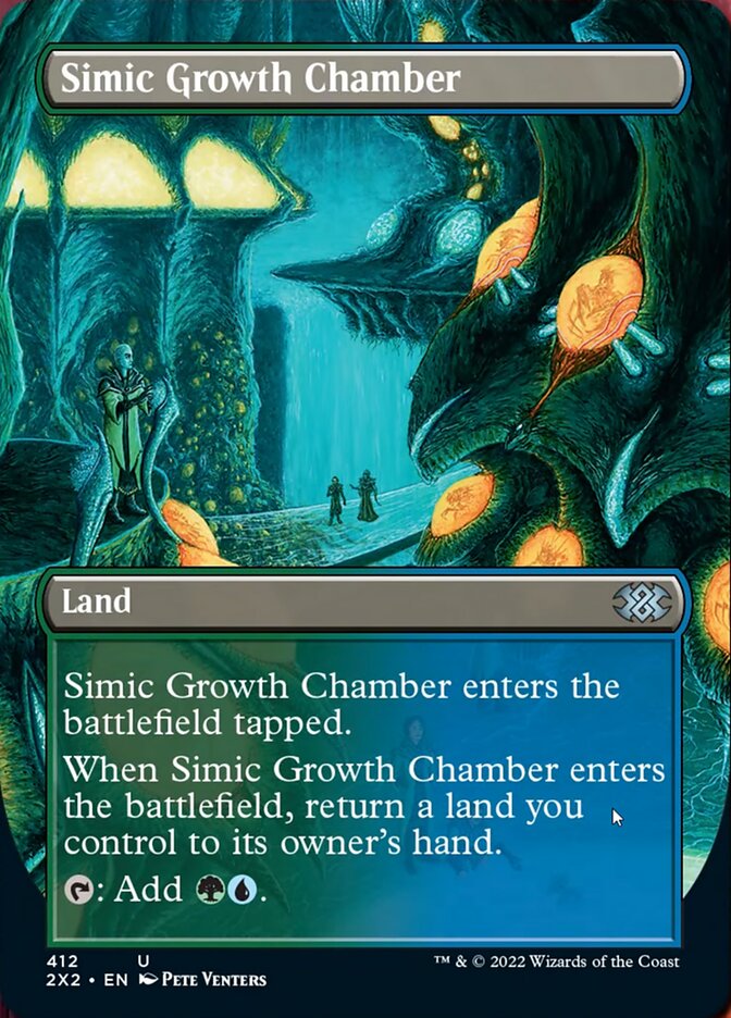 Simic Growth Chamber (Borderless Alternate Art) [Double Masters 2022] | Gear Gaming Bentonville