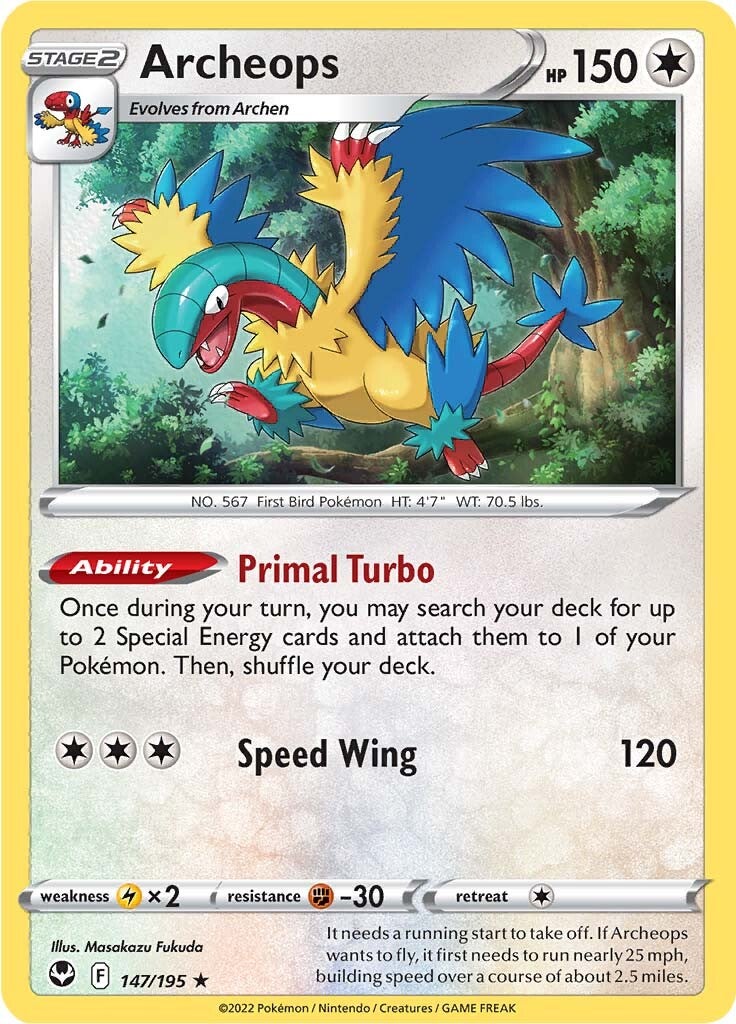 Archeops (147/195) (Theme Deck Exclusive) [Sword & Shield: Silver Tempest] | Gear Gaming Bentonville