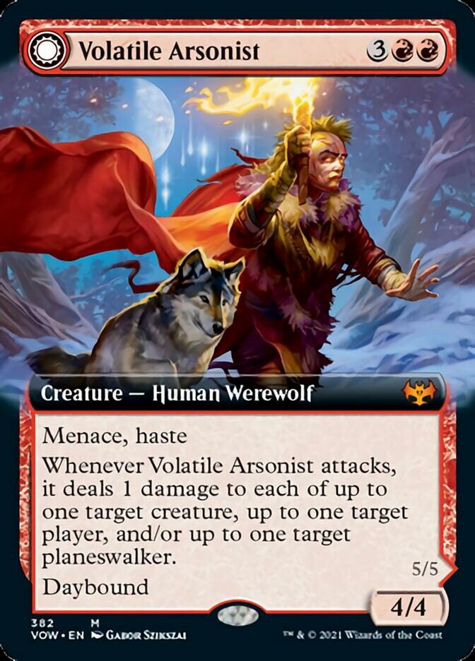 Volatile Arsonist // Dire-Strain Anarchist (Extended Art) [Innistrad: Crimson Vow] | Gear Gaming Bentonville