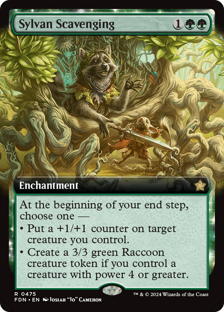 Sylvan Scavenging (Extended Art) [Foundations] | Gear Gaming Bentonville