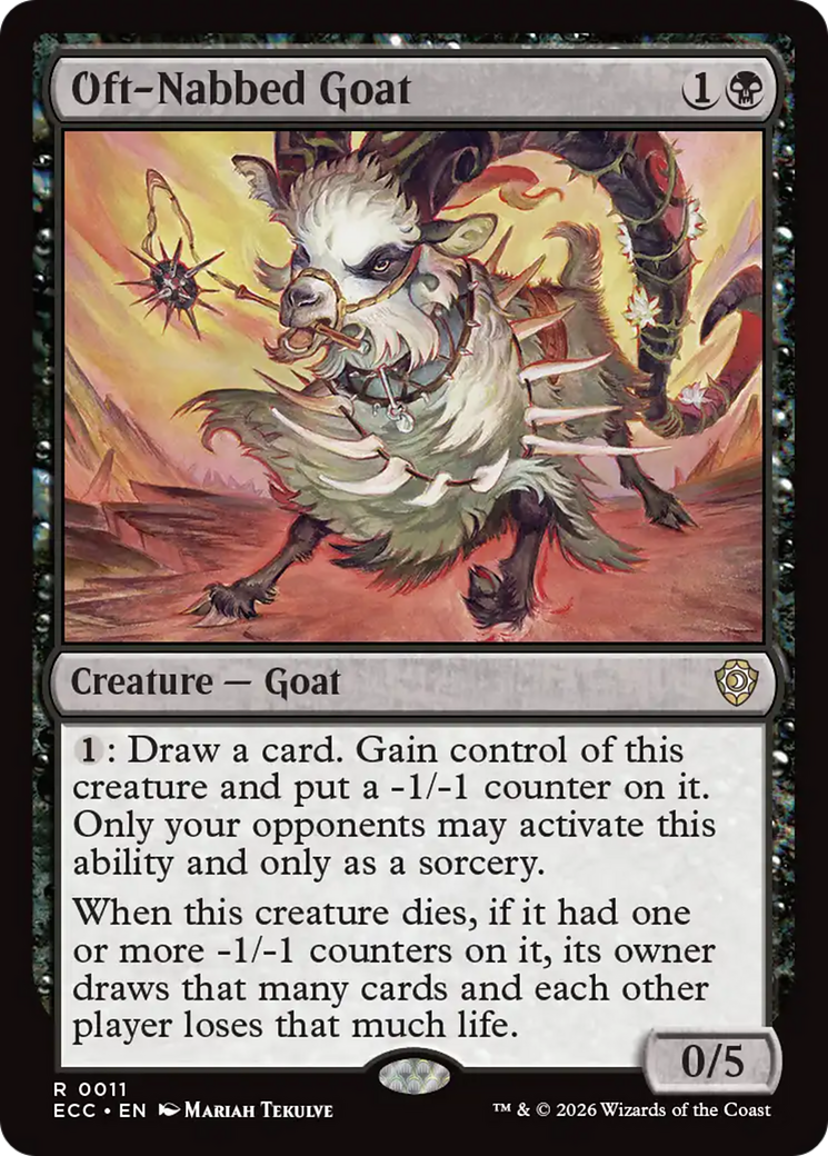 Oft-Nabbed Goat [Lorwyn Eclipsed Commander] | Gear Gaming Bentonville