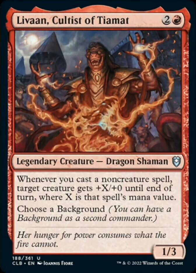 Livaan, Cultist of Tiamat [Commander Legends: Battle for Baldur's Gate] | Gear Gaming Bentonville