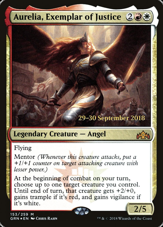 Aurelia, Exemplar of Justice [Guilds of Ravnica Prerelease Promos] | Gear Gaming Bentonville