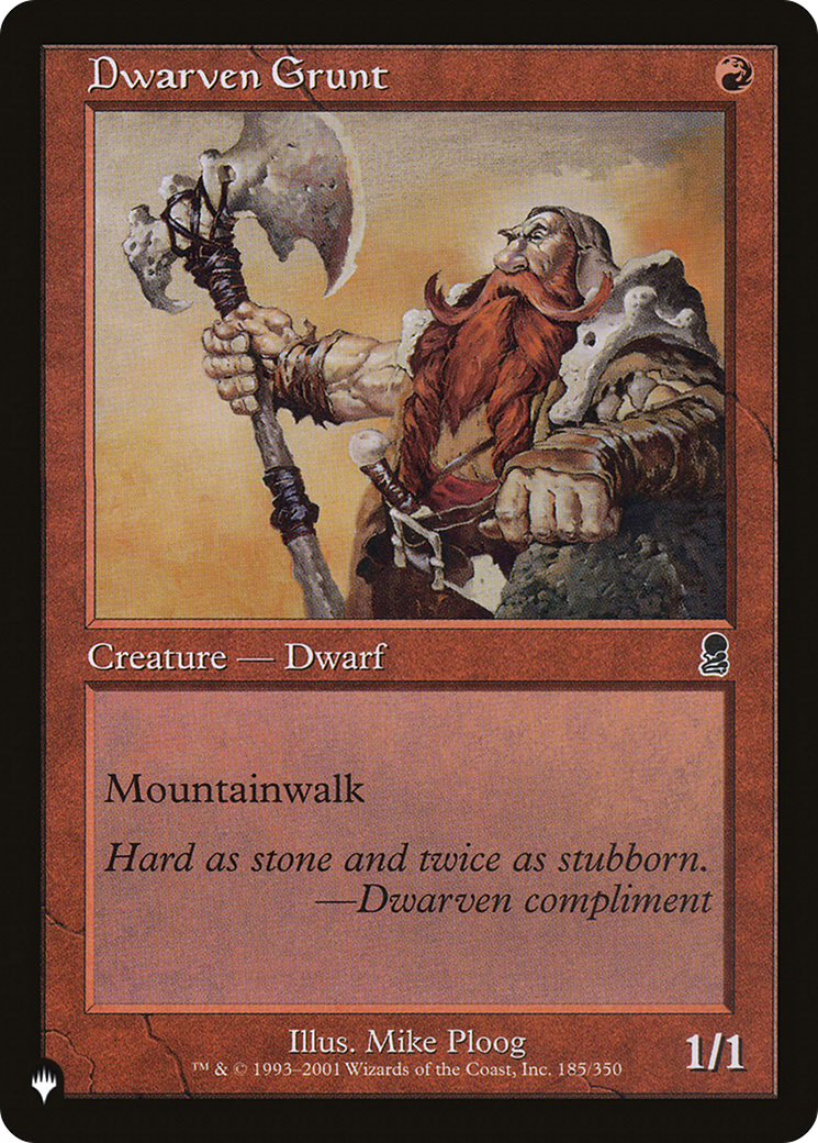 Dwarven Grunt [The List] | Gear Gaming Bentonville