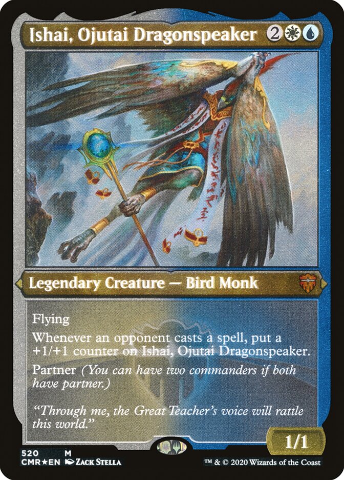 Ishai, Ojutai Dragonspeaker (Etched) [Commander Legends] | Gear Gaming Bentonville